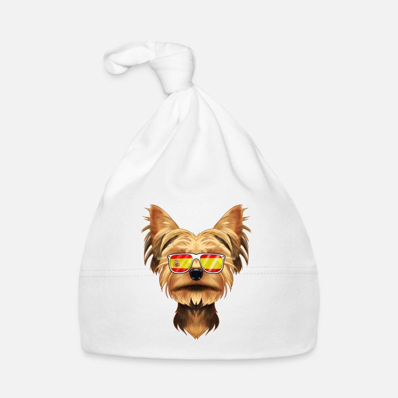 Yorkshire Terrier I Espagne Lunettes de soleil I Espagnol Bonnet bio Bébé