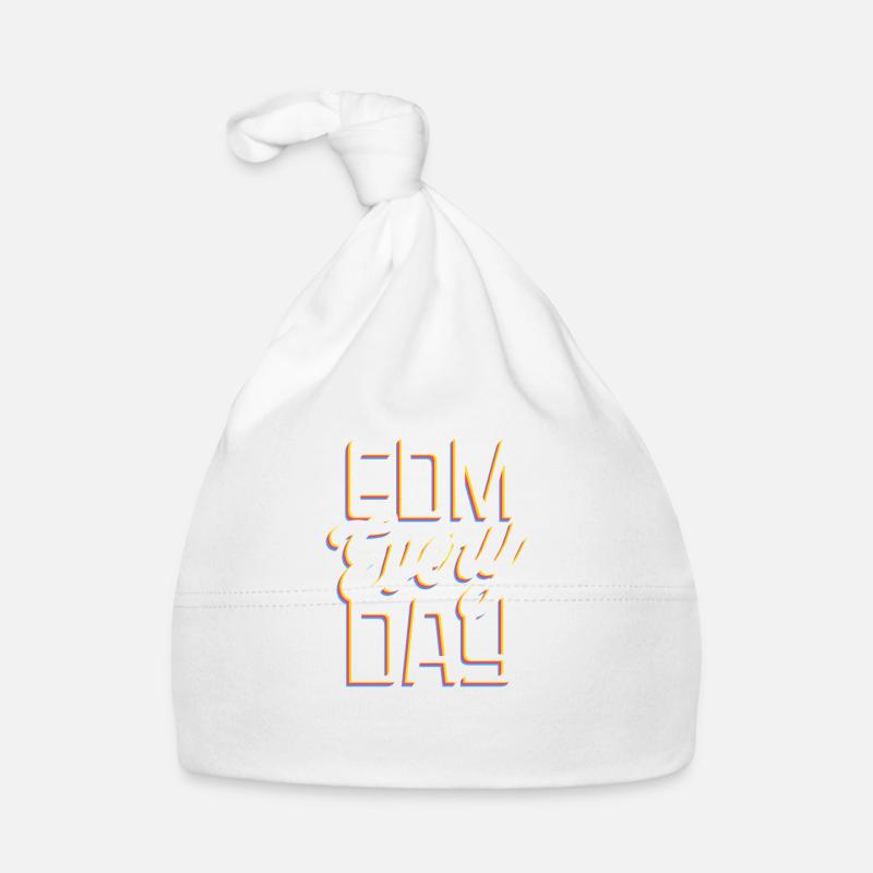 EDM Rave Techno EDM Every Day Organic Baby Cap