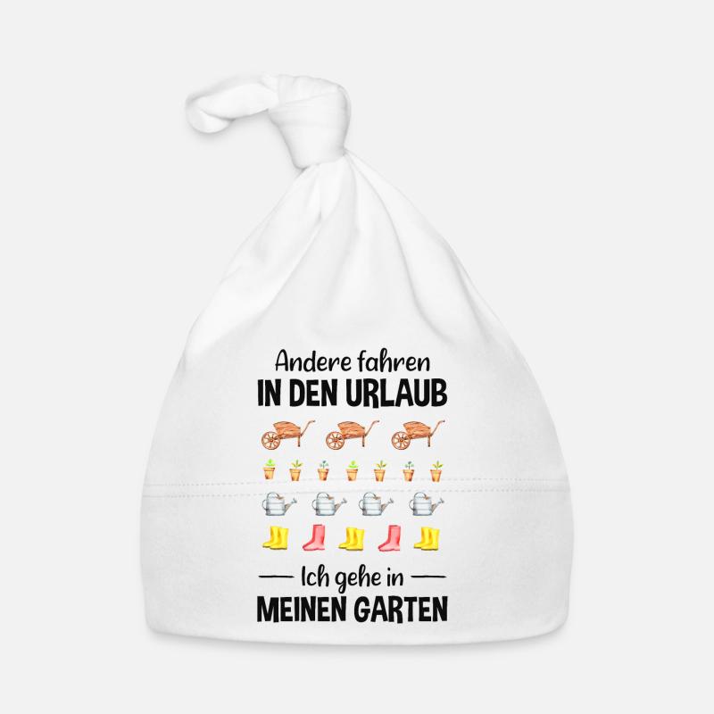 Garten Urlaub Lustiger Spruch Gärtner Geschenkidee Baby Bio-Mütze