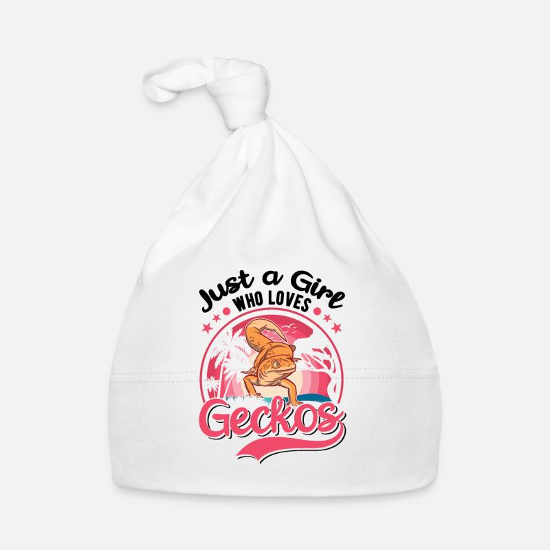 Gecko Mädchen Leopardengecko Baby Bio-Mütze