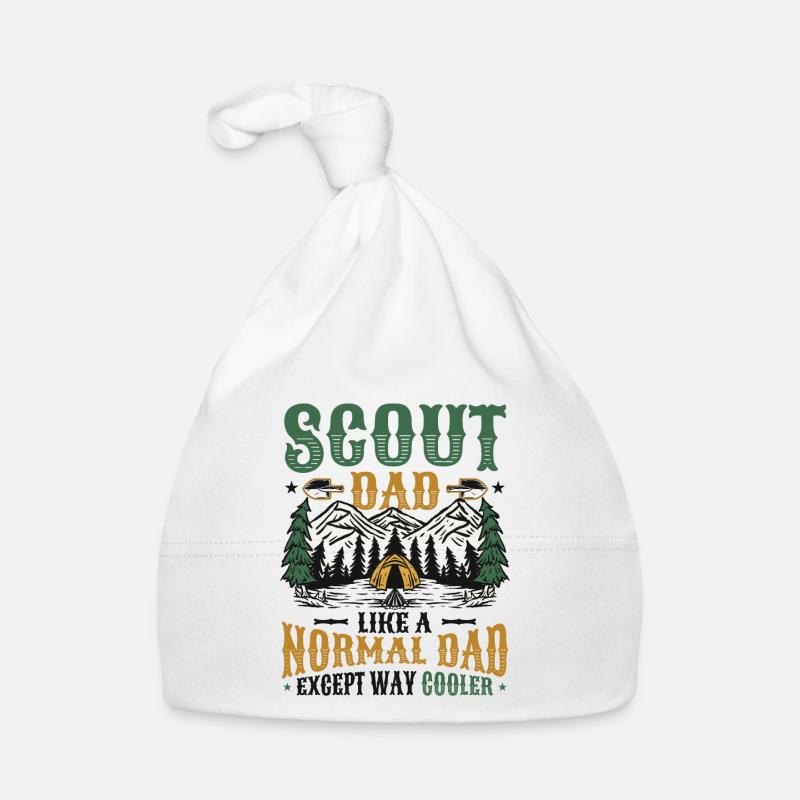 Scout Papa comme un papa normal, seulement beaucoup plus cool - Bonnet bio Bébé - blanc
