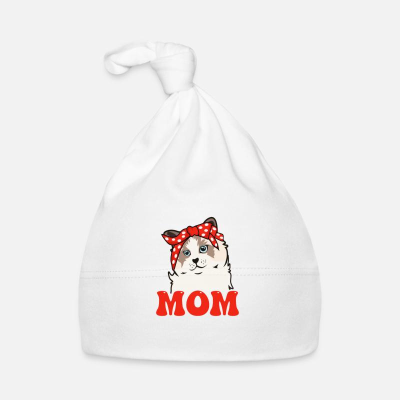 Ragdoll Chat Bandana Chat Maman Bonnet bio Bébé