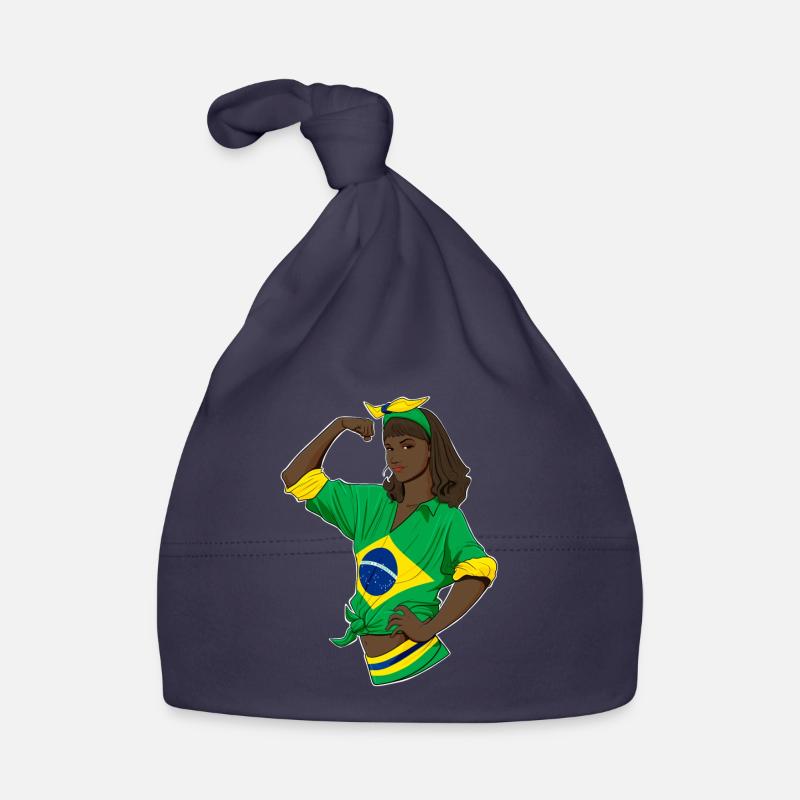 Fille brésilienne incassable I Héritage brésilien Bonnet bio Bébé