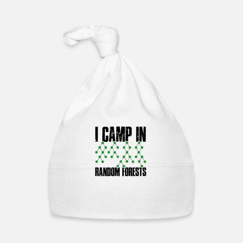 I camp in random forests - networks Organic Baby Cap