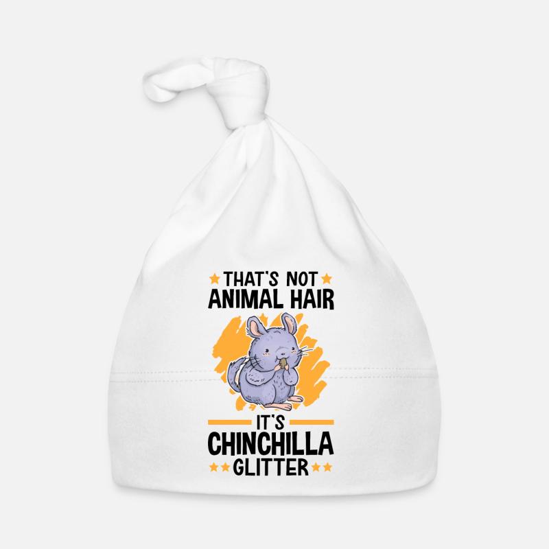This is Chinchilla Glitter Woolly Mouse Rodent Organic Baby Cap