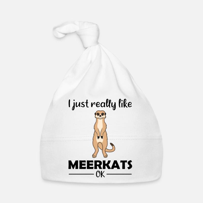 Meerkat Lover Funny Saying Gift Organic Baby Cap