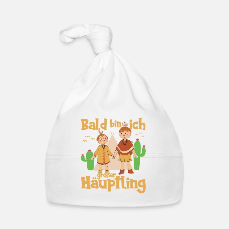 Bald Großer Bruder Geschenk Bald Großer Häuptling Baby Bio-Mütze