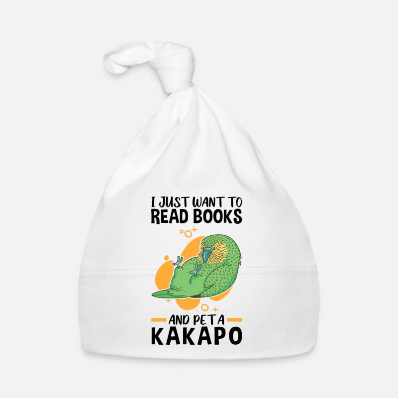 Kakapo pet and read flightless parrot Organic Baby Cap