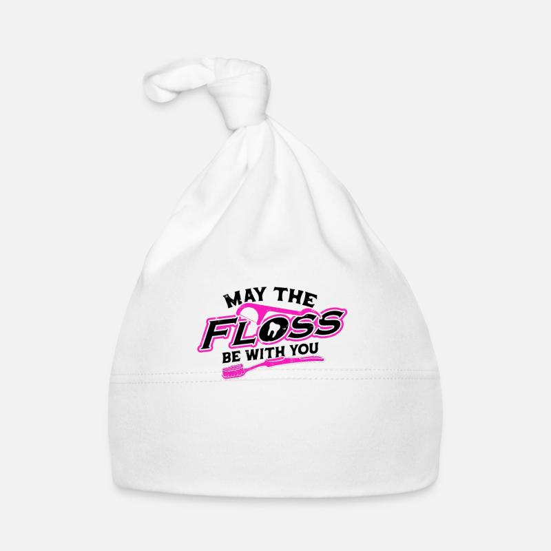 May the floss be with you - dental Organic Baby Cap