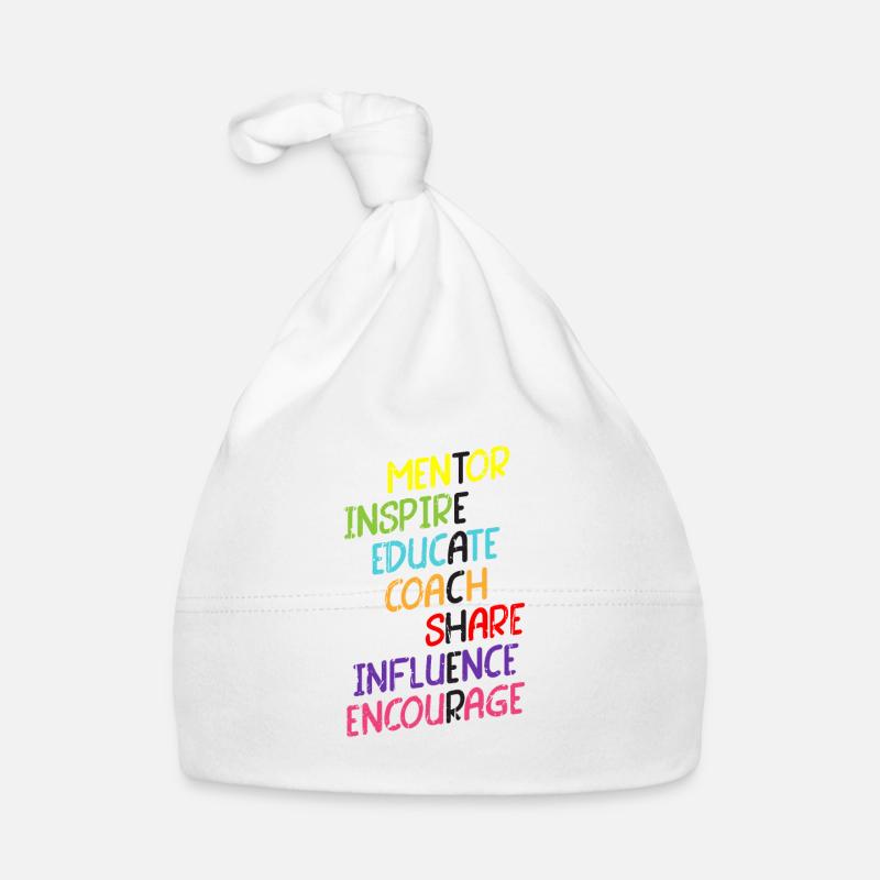 Mentor Inspirer Éduquer Coach Partager l’influence Bonnet bio Bébé
