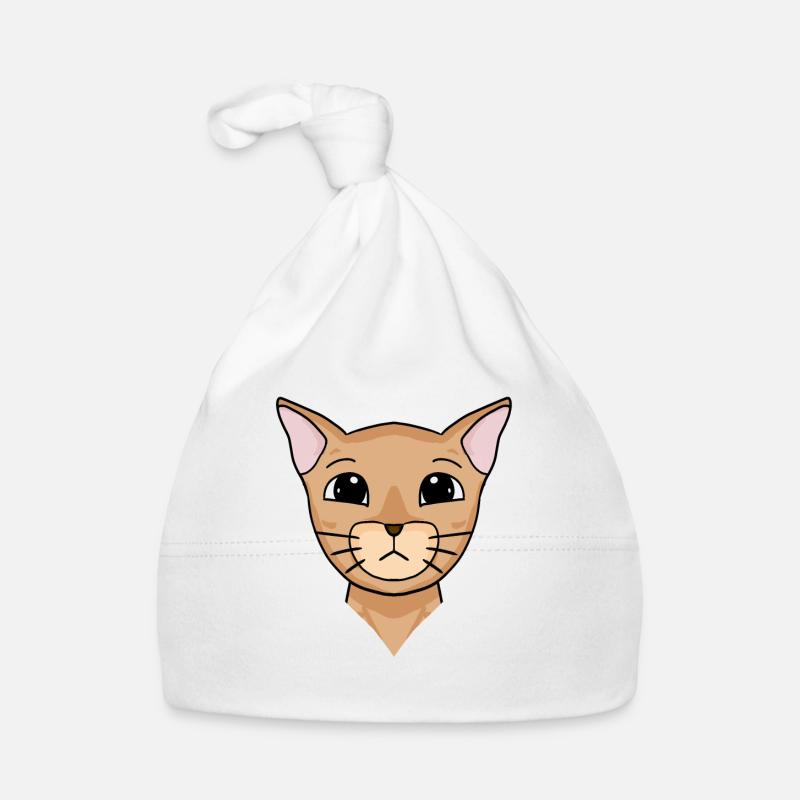 Abessinierkatze Kopf Katze Katzenbesitzer Baby Bio-Mütze