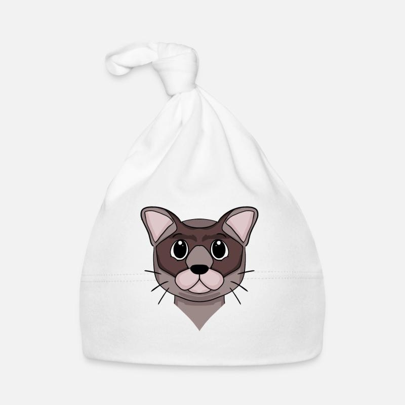 Chat de Birmanie Bonnet bio Bébé
