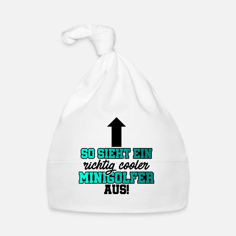 So Sieht Ein Richtig Cooler Minigolfer Aus Golfspi Baby Bio-Mütze