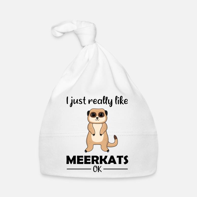 Meerkat Lover Drôle De Dicton Cadeau Bonnet bio Bébé