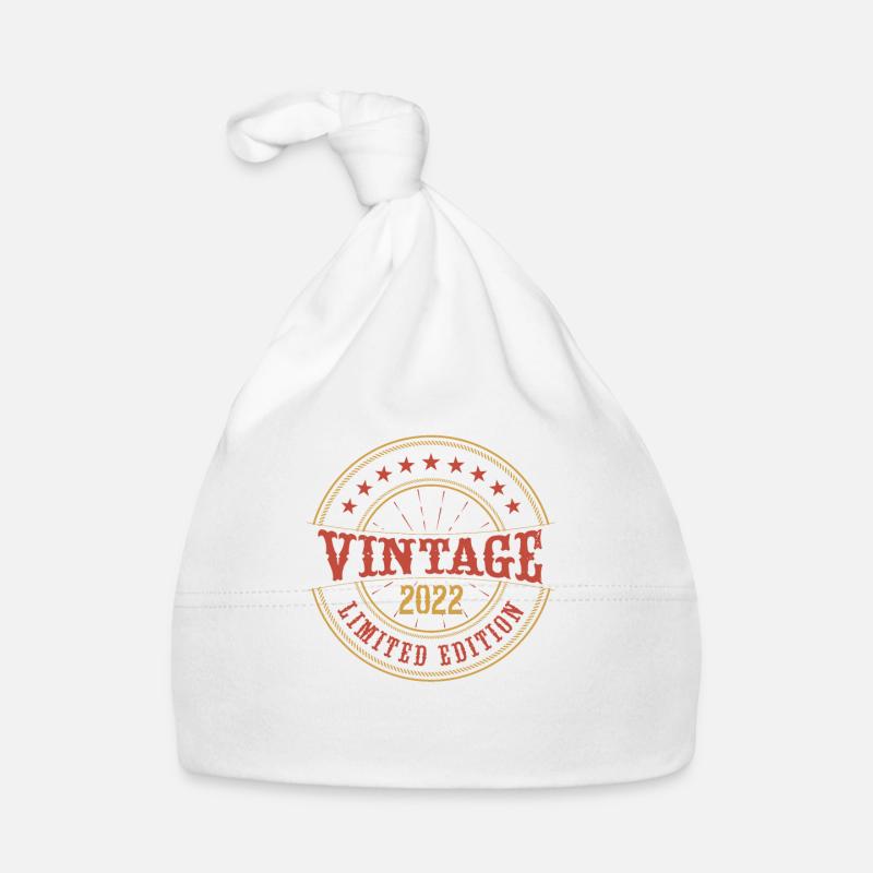Vintage 2022 Vintage Jubiläum Geschenkidee 2022 Baby Bio-Mütze