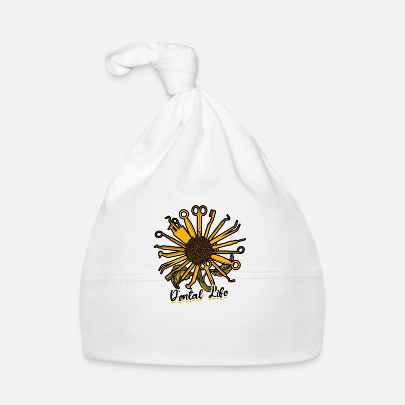 Dental Life - teeth Organic Baby Cap
