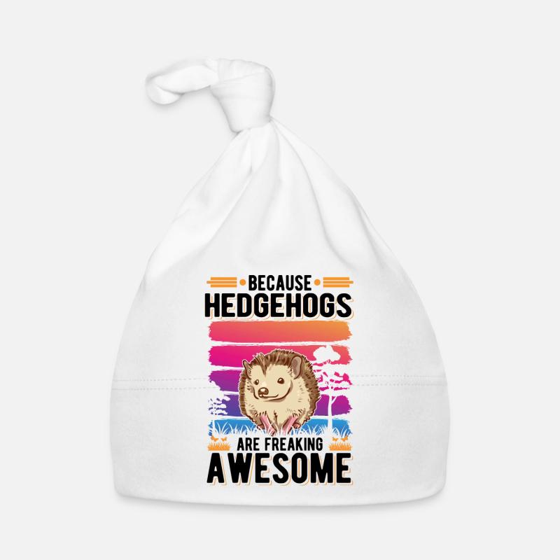 Because Hedgehogs are freaking awesome Igel Baby Bio-Mütze