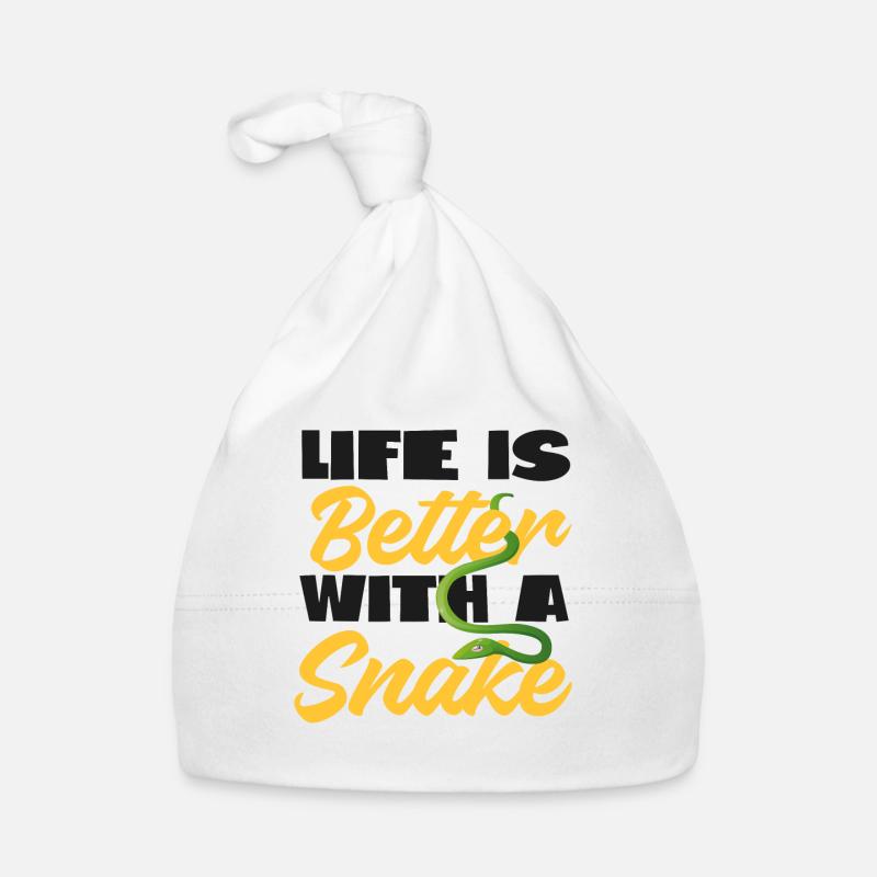 Snake Serpent Life Is Better With Organic Baby Cap
