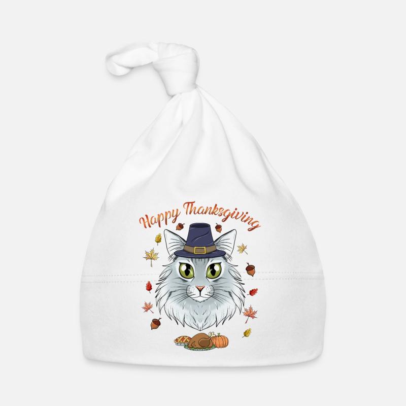 Norwegian Forest Cat Lover I Happy Thanksgiving Baby Bio-Mütze