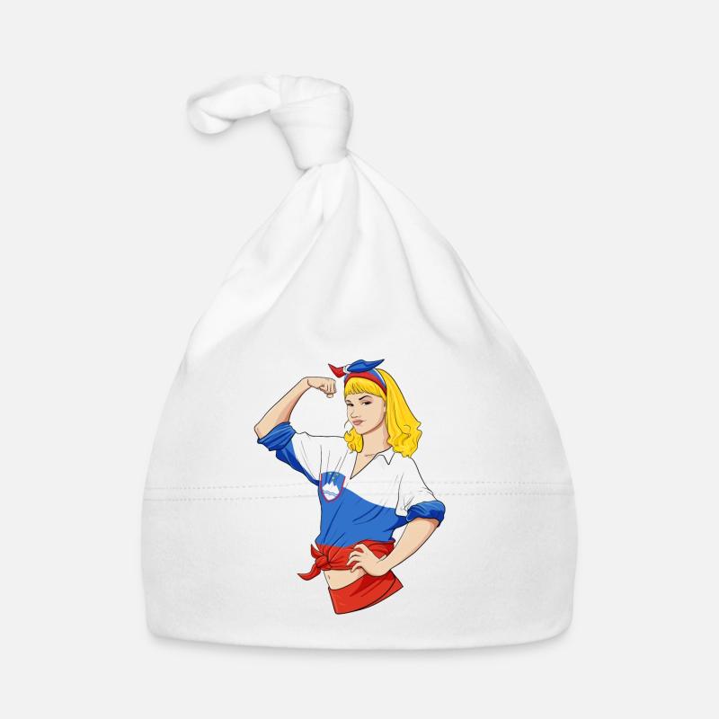Fille slovène Incassable Héritage slovène Bonnet bio Bébé