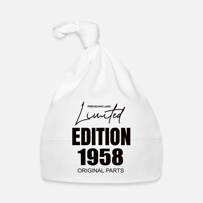 Édition limitée 1958 - Bonnet bio Bébé - blanc