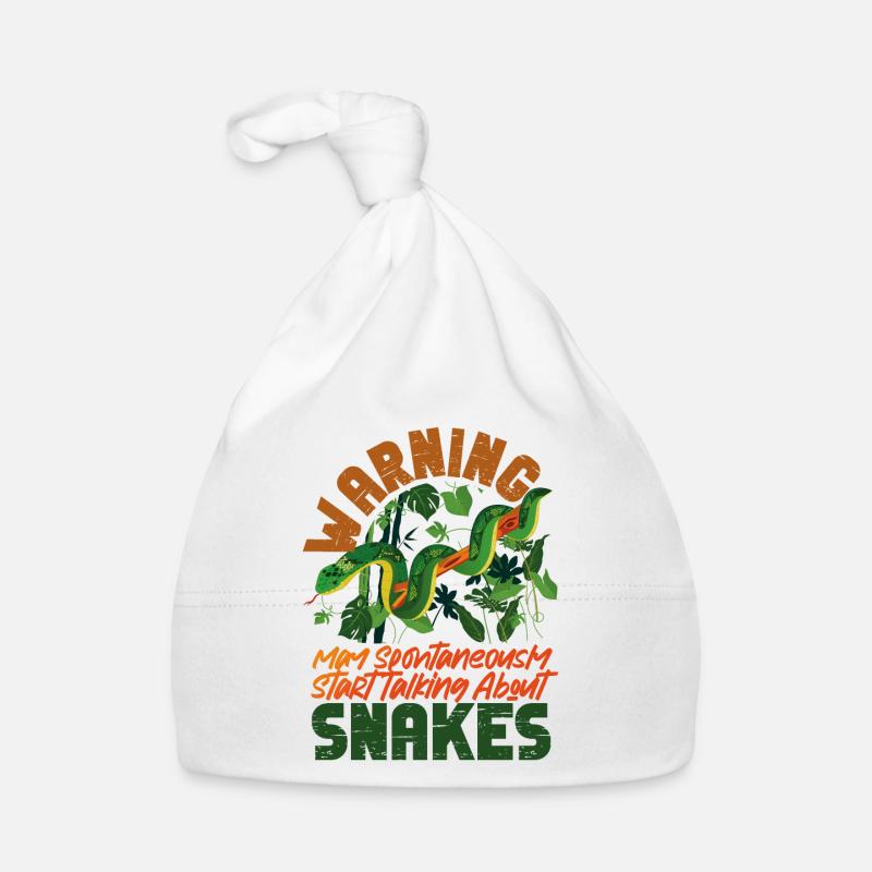 Snake Serpent Warning May Organic Baby Cap