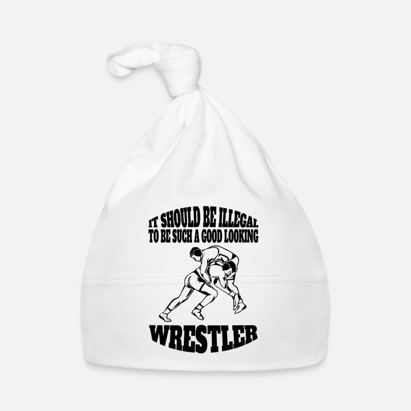 Wrestling lustige Ringen Geschenk Ringer Spruch Baby Bio-Mütze