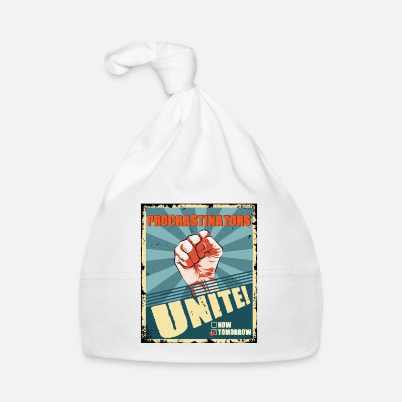 Procrastinators Unite Tomorrow Procrastination Organic Baby Cap