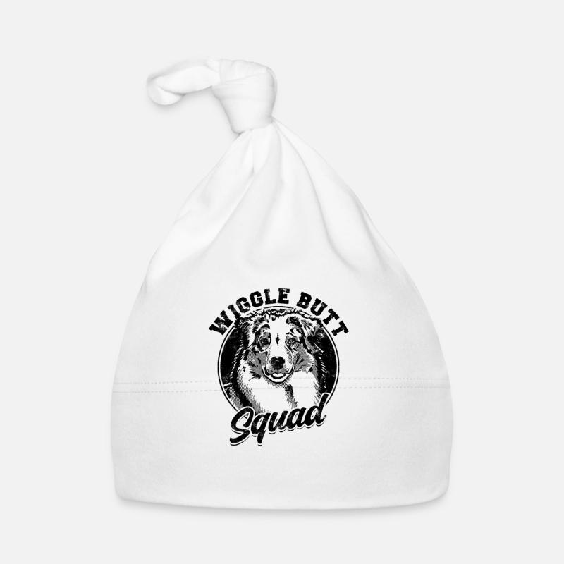 Wiggle Butt Squad - aussie dog Organic Baby Cap