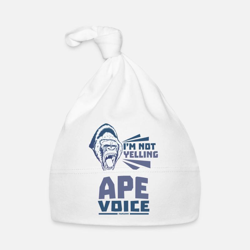 Je ne crie pas c’est juste ma voix de singe Bonnet bio Bébé