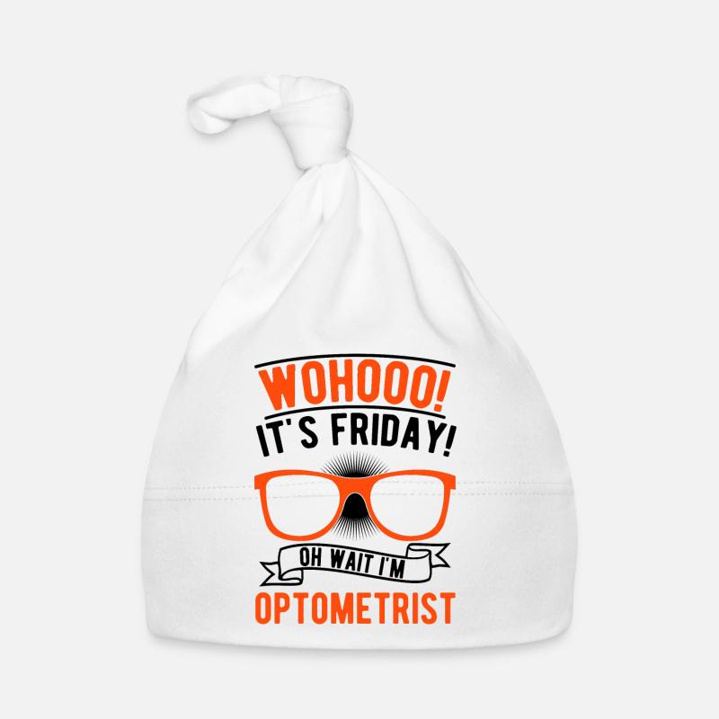 Optiker Geschenk Augenoptiker Baby Bio-Mütze