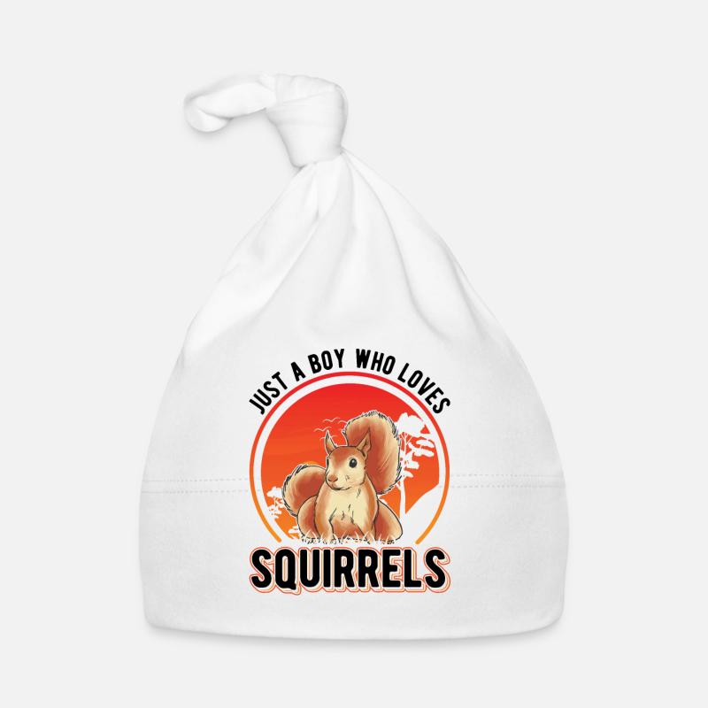 Écureuil Jeune Écureuil Gris Écureuil Bonnet bio Bébé