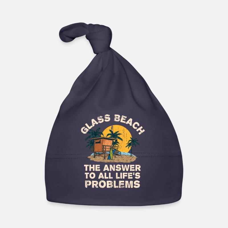 Glass Beach Answer To All Life's Problems Baby Bio-Mütze