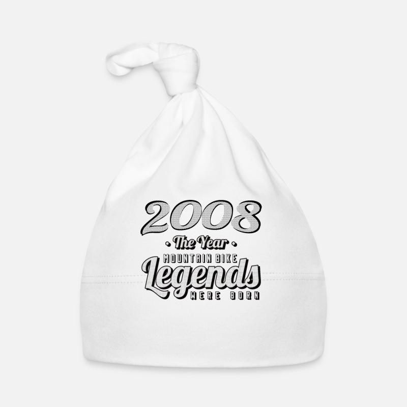 MTB-Mountainbiker 2008 Vintage Birthday MTB Organic Baby Cap