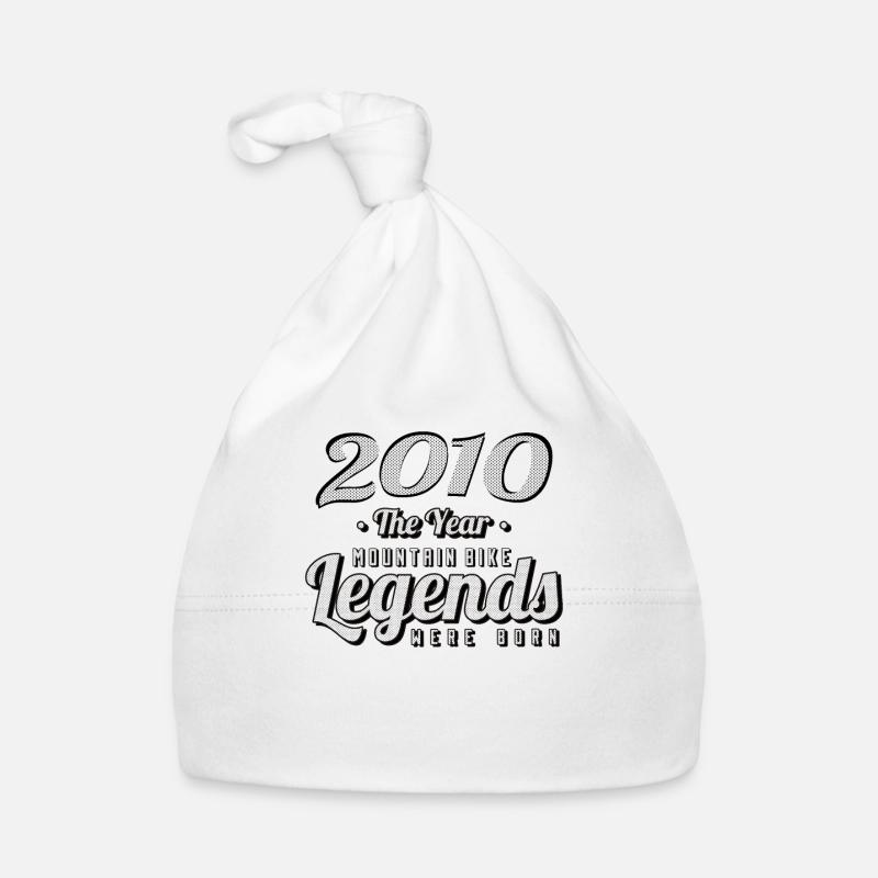 MTB-Mountainbiker 2010 Vintage Birthday MTB Organic Baby Cap