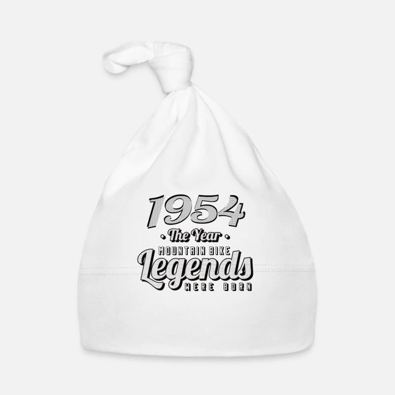 MTB-Mountainbiker 1954 Born Birthday MTB Organic Baby Cap