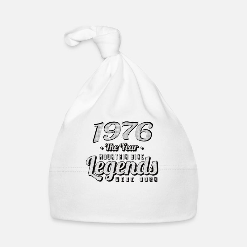 MTB-Mountainbiker 1976 Born Birthday MTB Organic Baby Cap