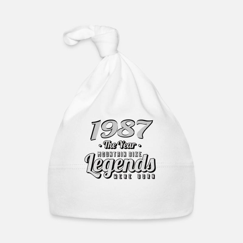 VTT-Mountainbiker 1987 Naissance Anniversaire VTT Bonnet bio Bébé