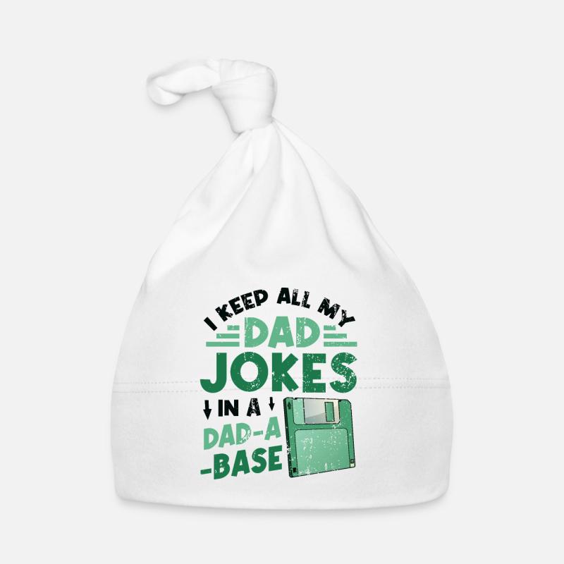 Je garde toutes les blagues de mon père. Bonnet bio Bébé