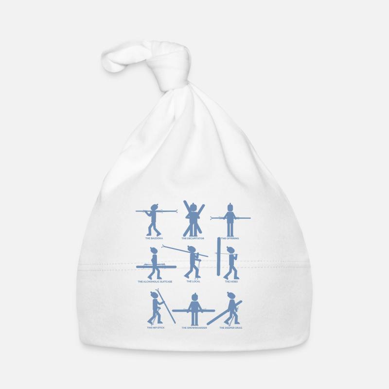 9 Typen der Skifahrer Baby Bio-Mütze