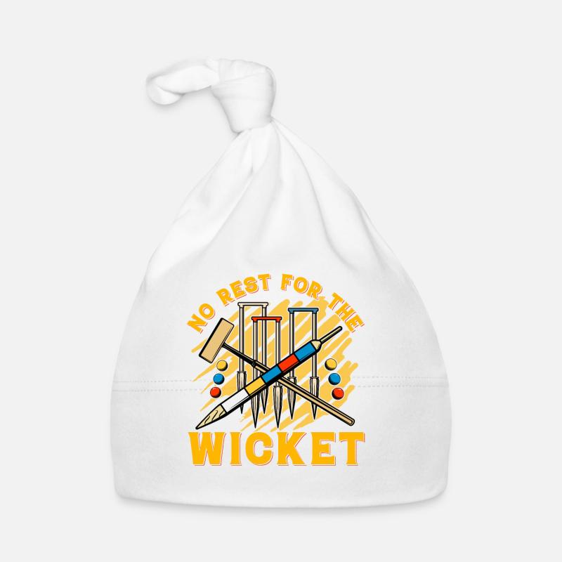 No rest for the Wicket Croquet Organic Baby Cap