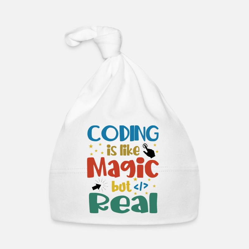Coding Is Like Magic Coder Programmer Computer Gee Baby Bio-Mütze