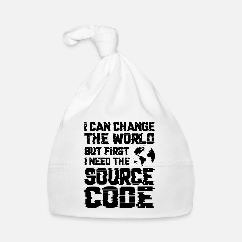 I Can Change The World But First I Need The Source Baby Bio-Mütze