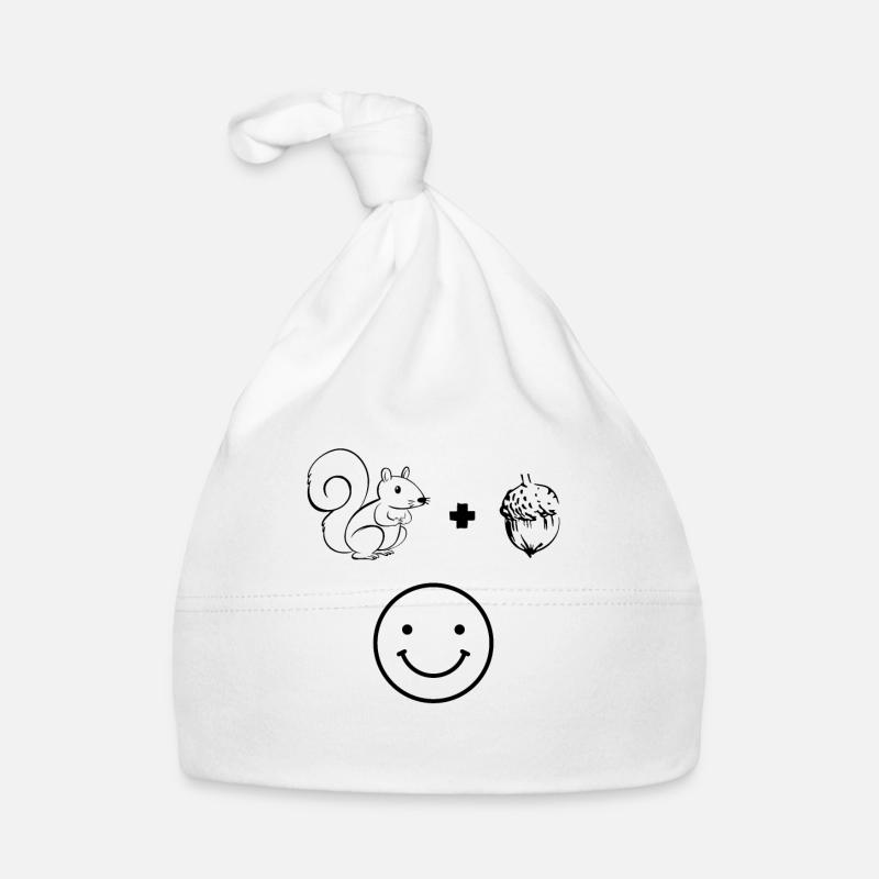 Écureuil mignon + écureuil = Bonnet bio Bébé