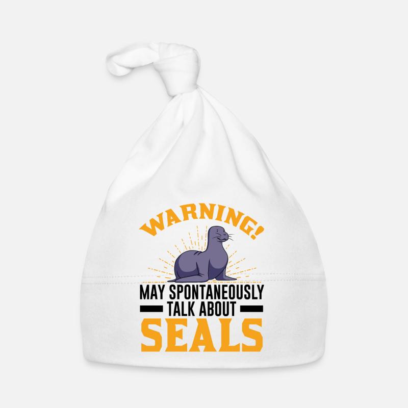 Robbe Geschenk Seal Seelöwe Baby Bio-Mütze