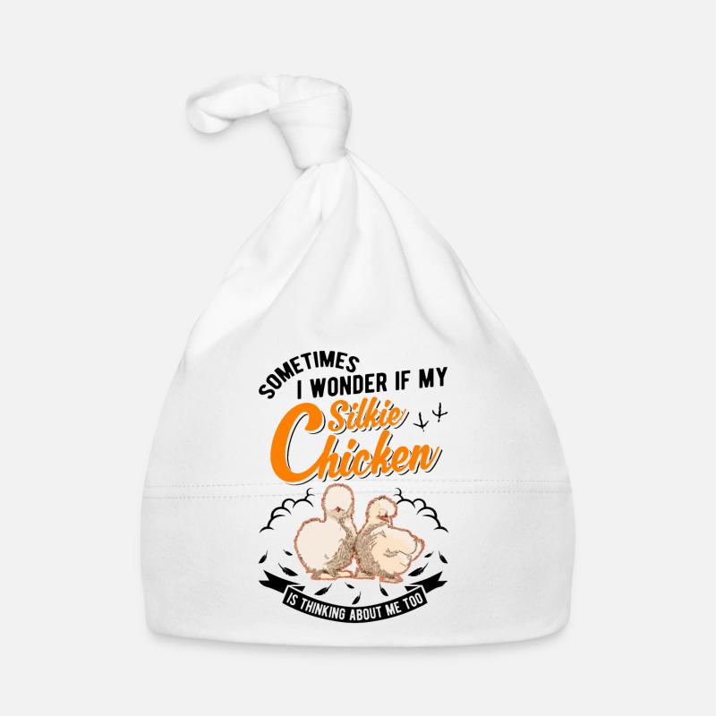 Silk Chicken Gift Silkie Chicken Organic Baby Cap