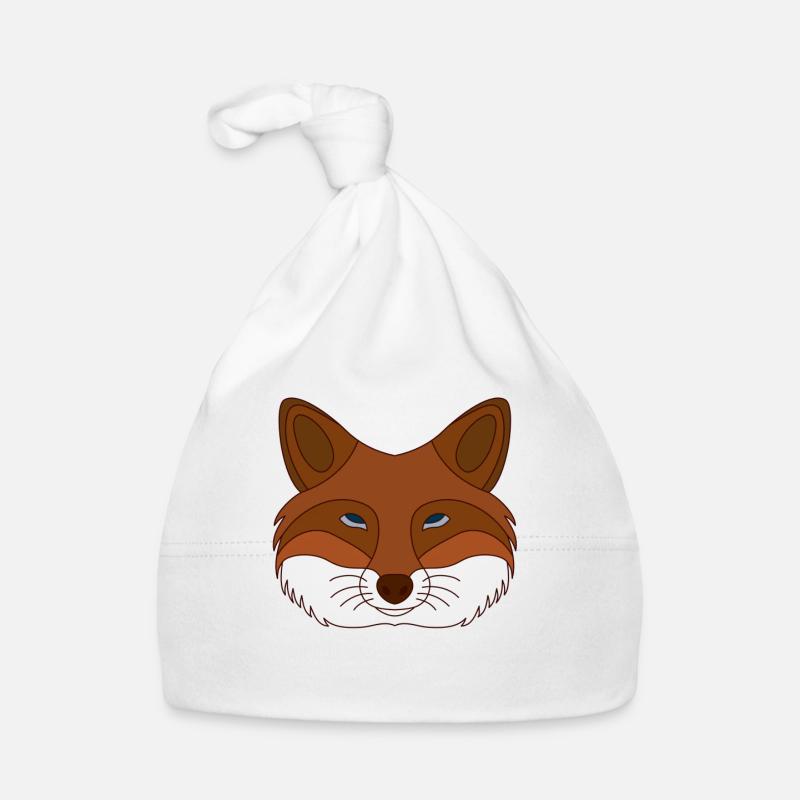 Motif d’animal sauvage de la forêt avec un design de renard Bonnet bio Bébé