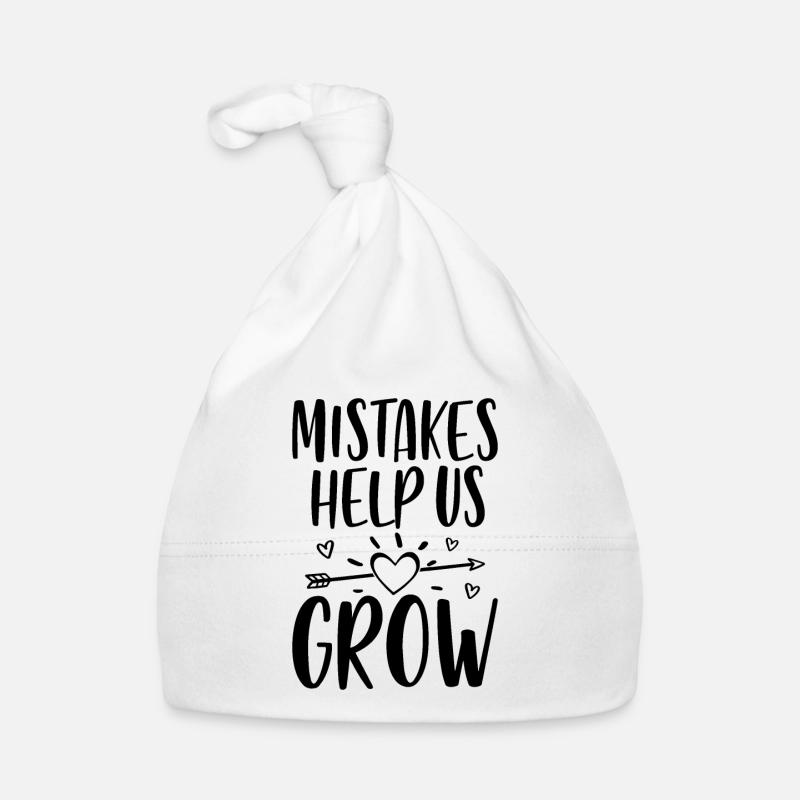 Mistakes Help Us Grow Organic Baby Cap