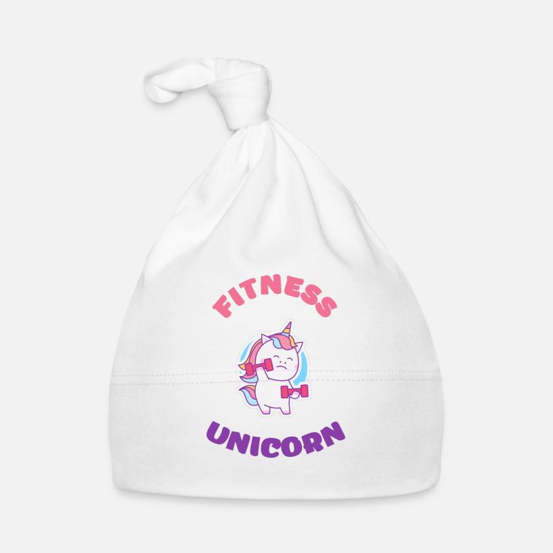 Fitness Unicorn, EInhorn, Magic, Regenbogen, Train Baby Bio-Mütze