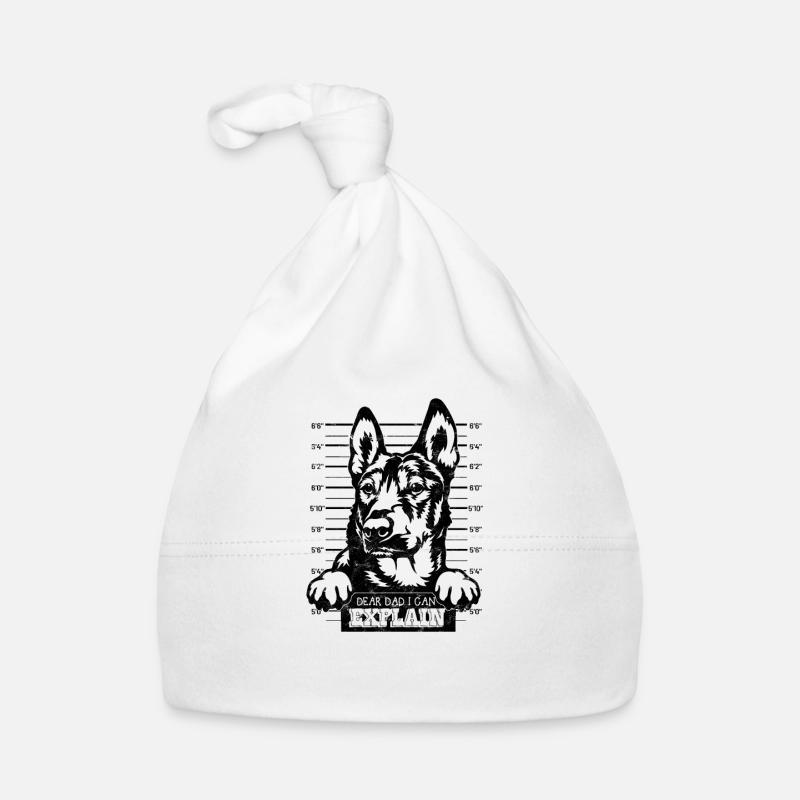 Dear dad I can explain - malinois Organic Baby Cap